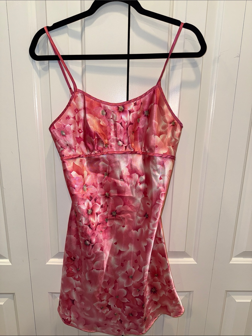 Secret Treasures Pink Floral Satin Chemise